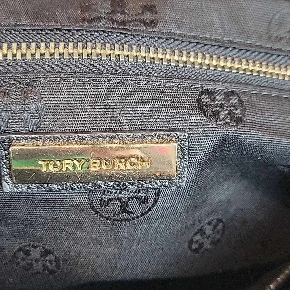 Tory Burch Carter Satchel black leather bag